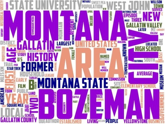Bozeman Wordart Sticker: Hand-Drawn Colorful Wordclouds That Actually Fit Your Life