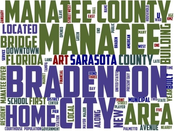 Bradenton Wordart Skinny Tumbler