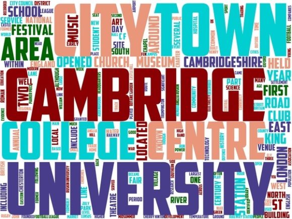 Cambridge Wordart Skinny Tumbler