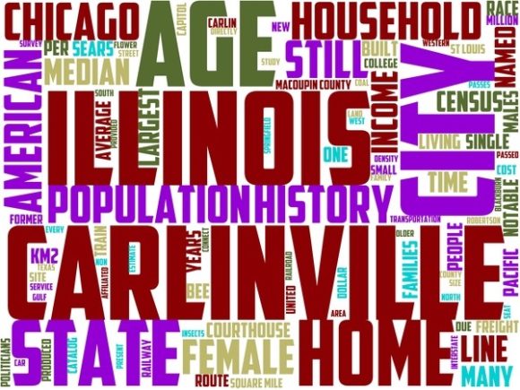 Carlinville Wordart Tie Dye: A Vibrant, Hand-Drawn Wordcloud for Endless Creative Expression