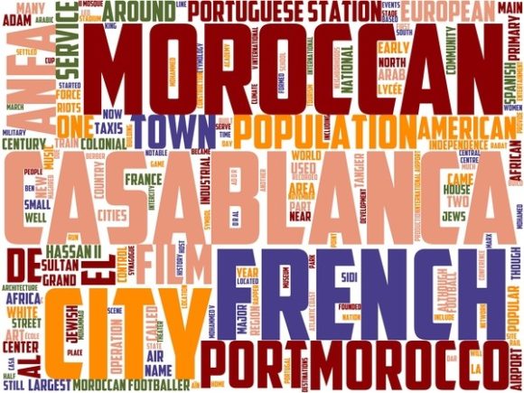 Casablanca Wordart Banner