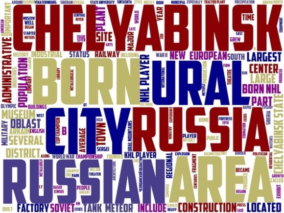 Chelyabinsk Wordart Background: Hand-Drawn Colorful Wordcloud for Real Creative Projects