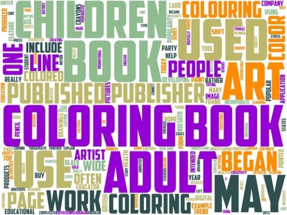Coloring Book Wordart Banner: A Versatile Design Resource for Creative Projects