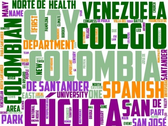 Cucuta Wordart Tie Dye